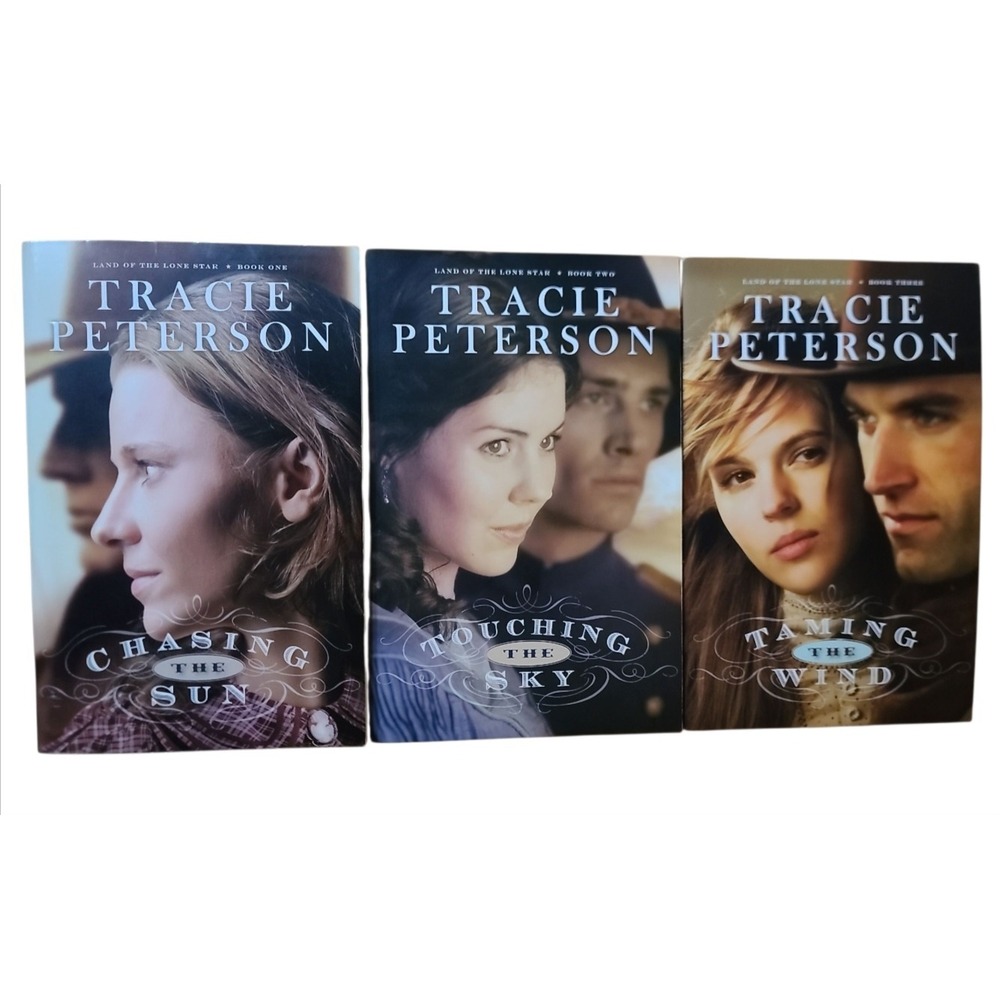 Land of the Lone Star Tracie Peterson 3 Book Set Sun, Sky, Taming the Wind
